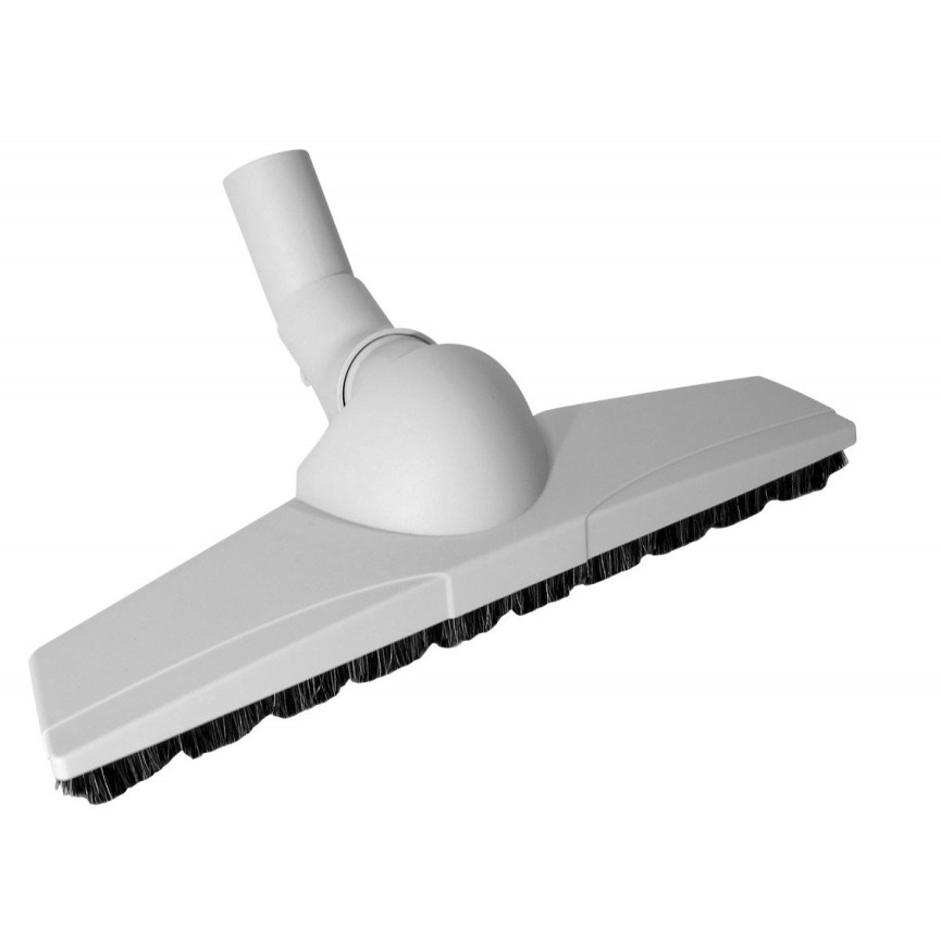 Floor Brush - 13" (33 cm) Width - 1 ¼" (31.75 mm) - Double Swivel - Grey - Wessel Werk 13.9 051-302