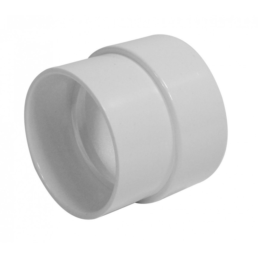 2" to 1 13/16" Inlet Adaptor - for Central Vac Installation - White - Plastiflex SV8086