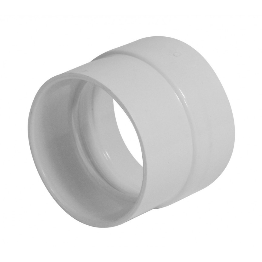 2" X 1 7/8" Fitting for Tangential Motor - for Central Vacuum Installation - White - Hayden 752027