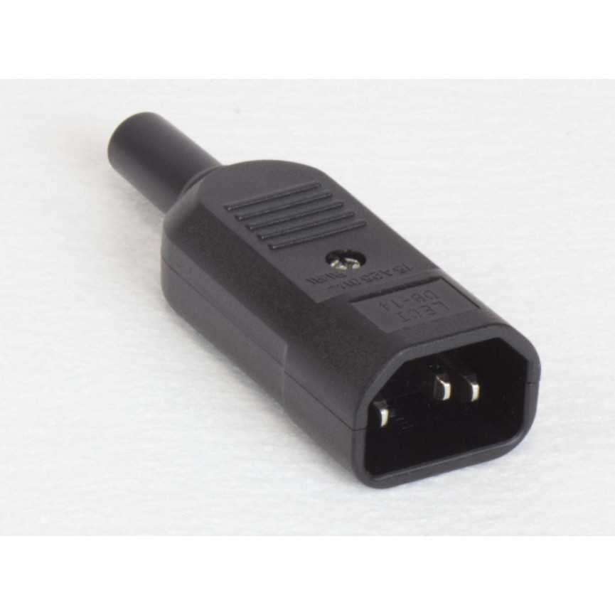3-Wire Male Plug with Sheath and Cord Protector for ZZ2001