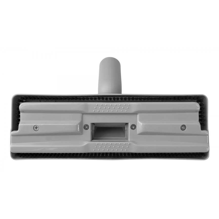 Carpet and Floor Brush - 10.5" (26.6 cm) - 1 1/4" (32 mm) dia - Plastic Plate - Grey