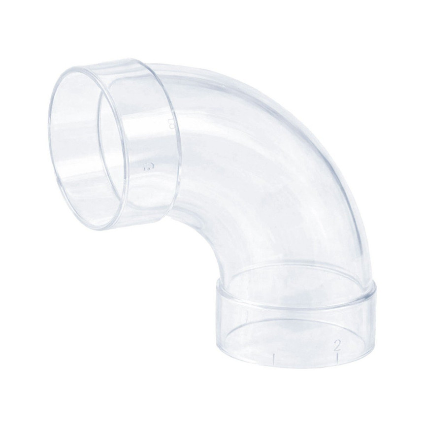 90° Sweep Elbow - For Central Vacuum Installation - Clear