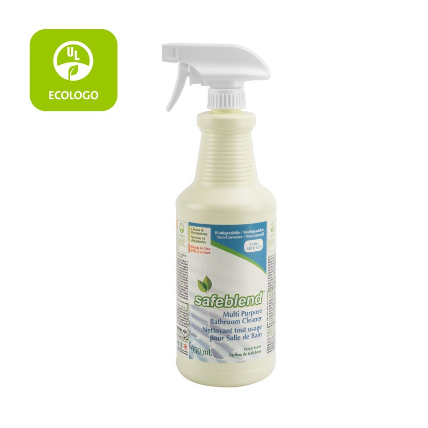 Ecologo Bathroom Cleaner for Tile, Tub, and Bowl - 33.4 oz (950 ml) - Safeblend
