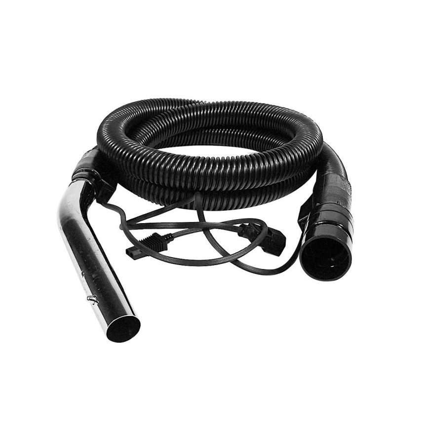 Complete Electrical Hose - 8' (2.5 m) - 1/4" (32 mm) dia - with Button Lock - JV10W - Black - Johnny Vac