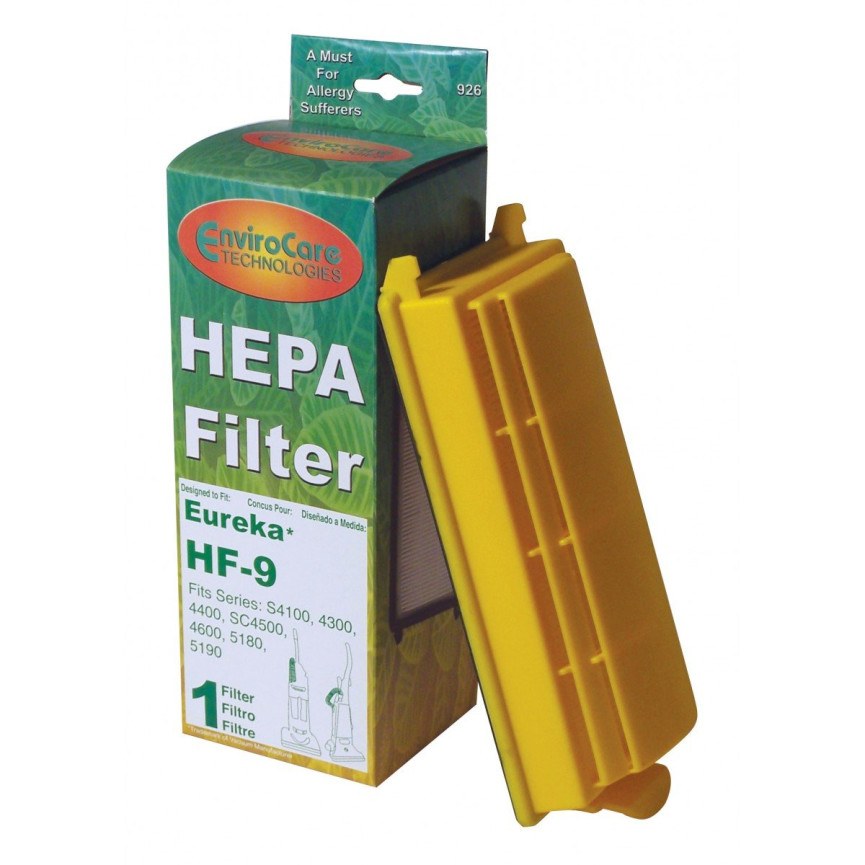 Complete Hepa Filter HF9 for Eureka Upright Vacuum Series S4100, 4300, 4400, SC4500, 4600, 5180, 5790 - 60285C - SC4570