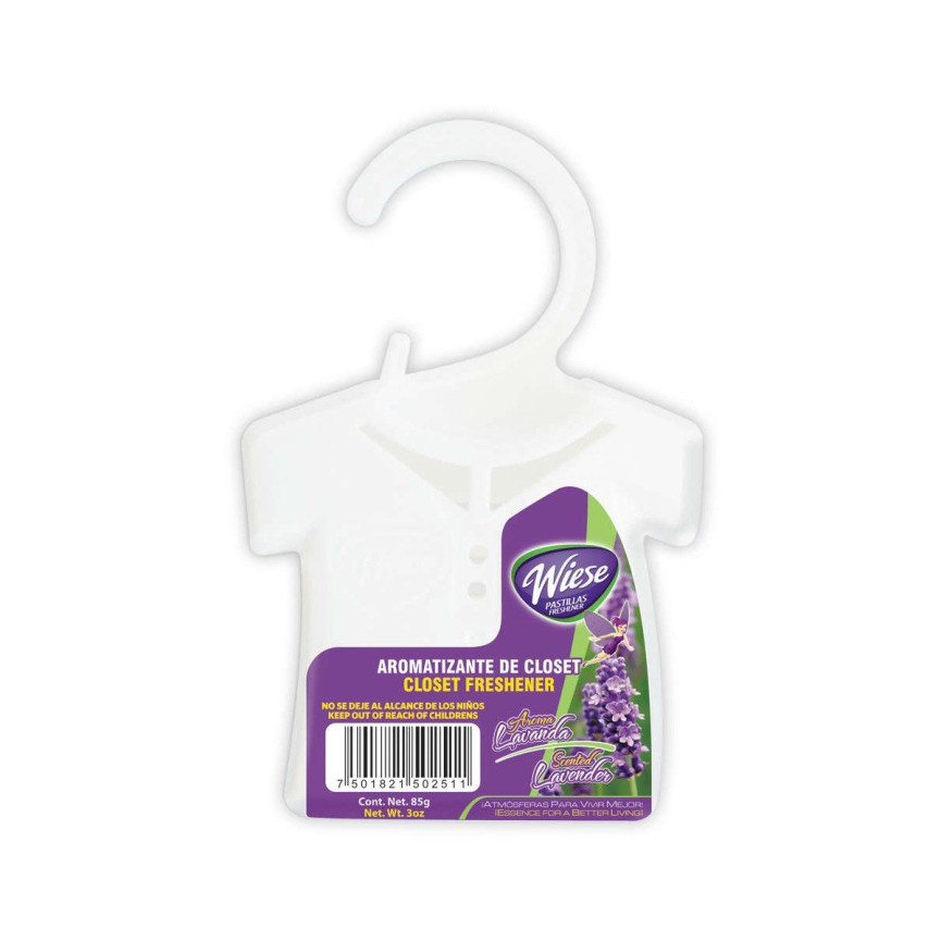 Drawer and Closet Freshener - Lavender Scent - 3 oz (85 g) - Wiese NPAP00