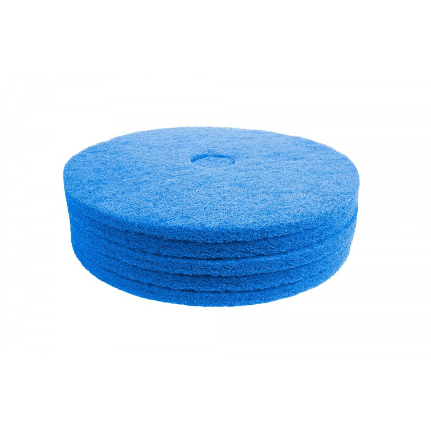 Floor Machine Pad - Super Clean - 17" (43.1 cm) - Blue - Box of 5 - 66261054244