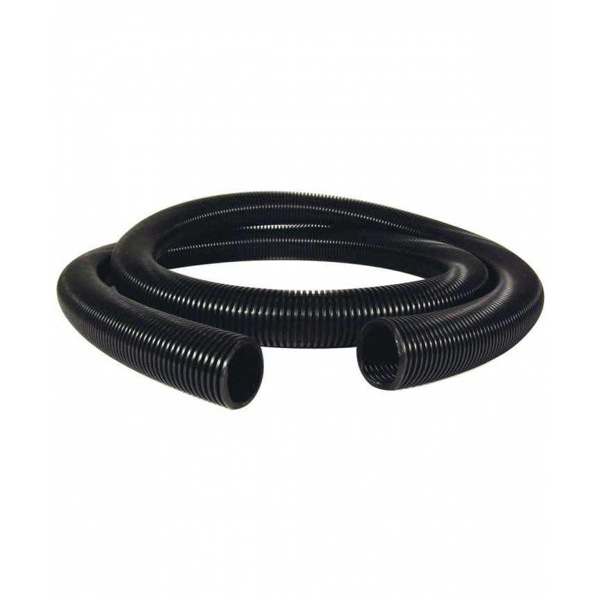 Hose for Vacuum - 50' (15 m) - 1 ½" (38 mm) dia - Black - Anti-Crush - Top Quality