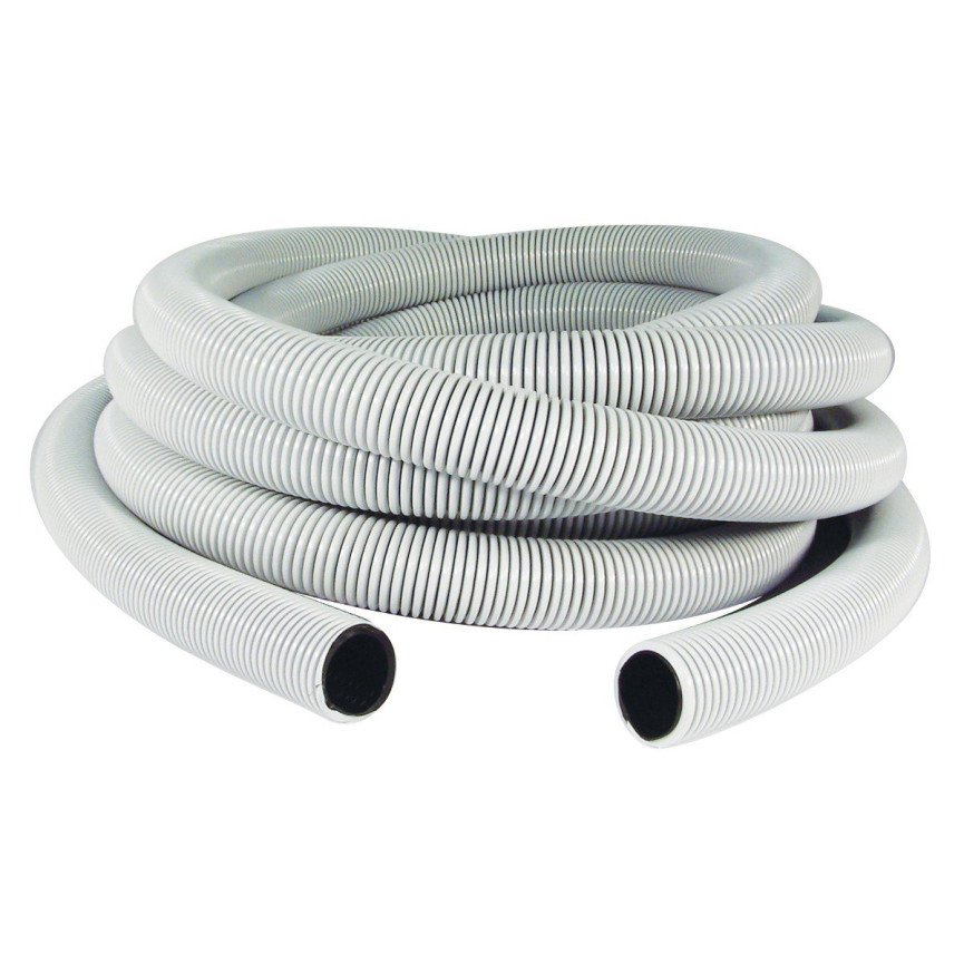 Hose for Central Vacuum - 60' (18 m) - 1 ¼" (32 mm) dia - Grey Black - Anti-Crush - Magnum - Flexhaust 6412508000