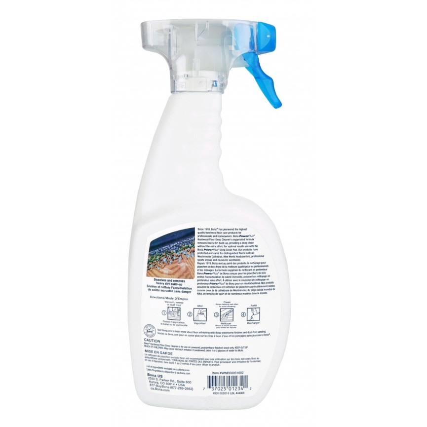 Hypoallergenic Hardwood Floor Spray Cleaner - 32 oz (947 ml) - Bona SJ370