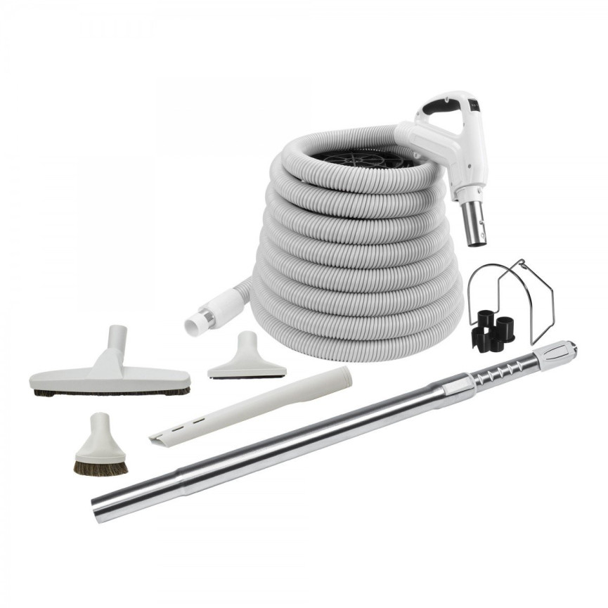 KIT CENTRAL LIGHT GREY 35' W STAINLESS STEEL TELESCOPIC WAND