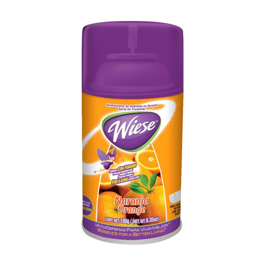 Metered Air Freshener - Orange Scent - 6.2 oz (180 ml) - Wiese NAEDC01