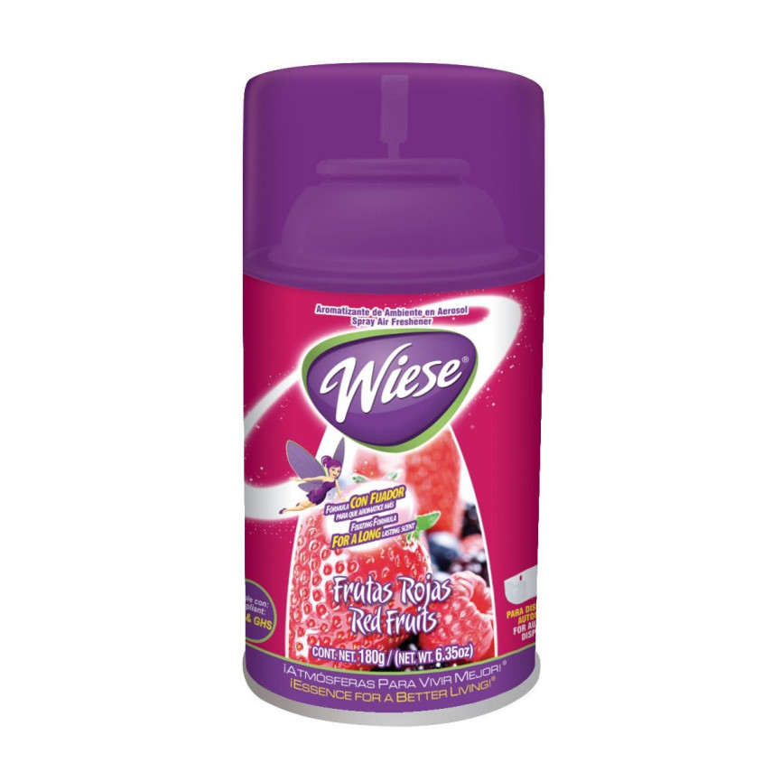 Metered Air Freshener - Red Fruits Scent - 6.2 oz (180 ml) - Wiese NAEDC11
