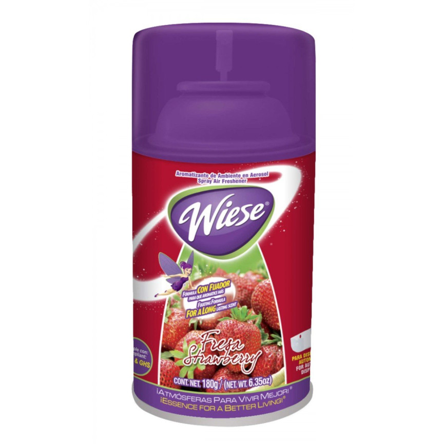 Metered Air Freshener - Strawberry Scent - 6.2 oz (180 ml) - Wiese NAEDC20