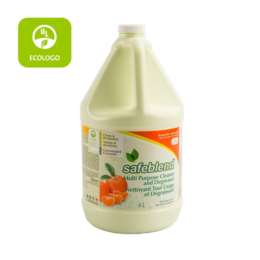 Ecologo Multi-Purpose Cleaner and Degreaser - Tangerine - 1.06 gal (4 L) - Safeblend