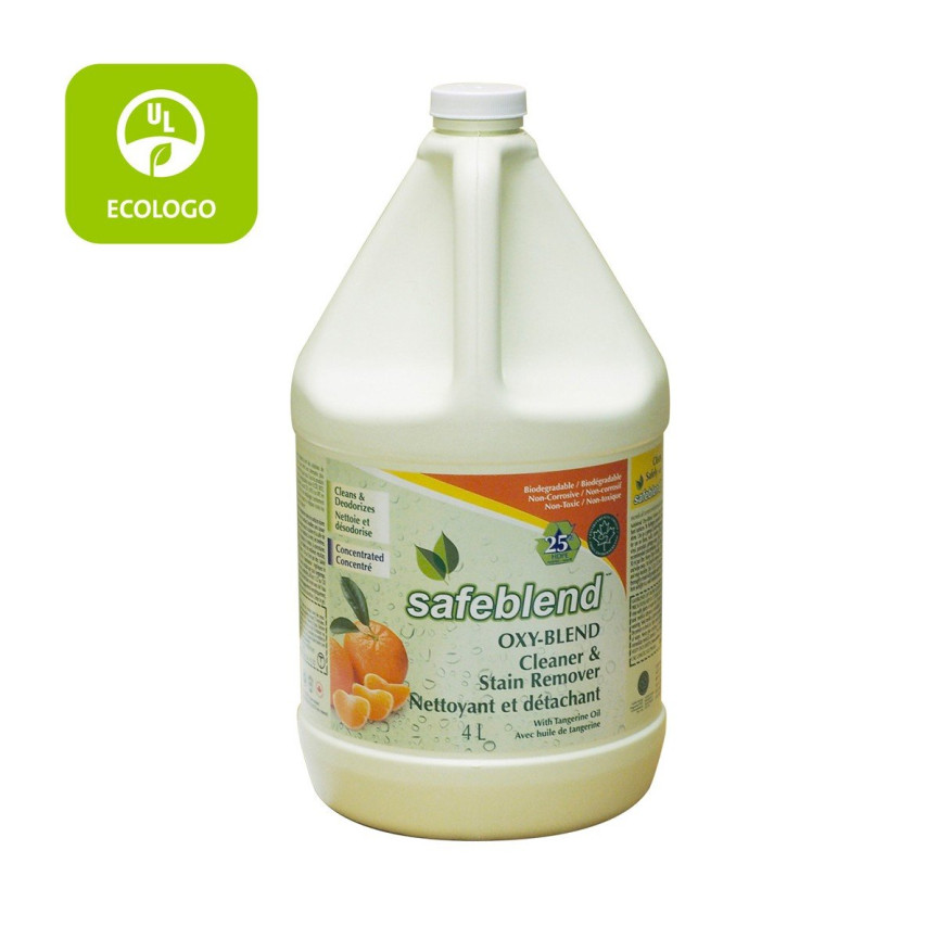 Ecologo Oxy-Blend Cleaner and Stain Remover - Concentrated - Tangerine - 1.06 gal (4 L) - Safeblend