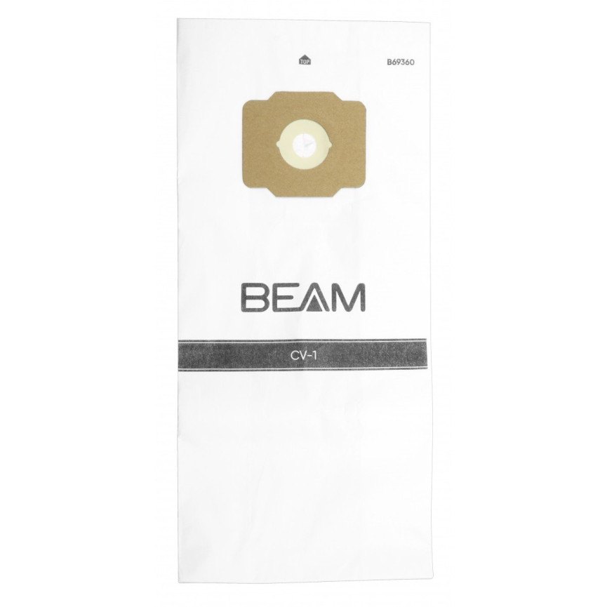 PAPER Microfilter Bags for Beam B69360 CV-1 Central Vacuum Cleaner - Pack of 3 Bags