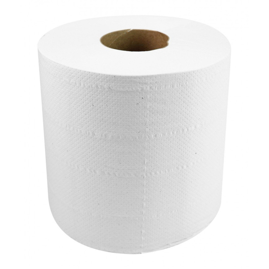 Paper Hand Towels - Centerpull - 2-Ply - 10 x 7.8 in (25.4 cm x 19.8 cm) - Box of 6 Rolls - White - ABP CP6814LB2