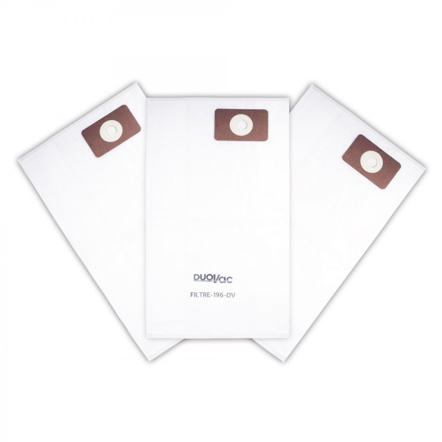 POLYPROPYLENE FILTRATION BAG FOR DUOVAC HUSKY 30L PK3 - FILTRE-196-DV