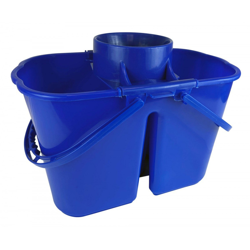Bucket with Funnel Wringer - 3 gal (15 L) - Blue