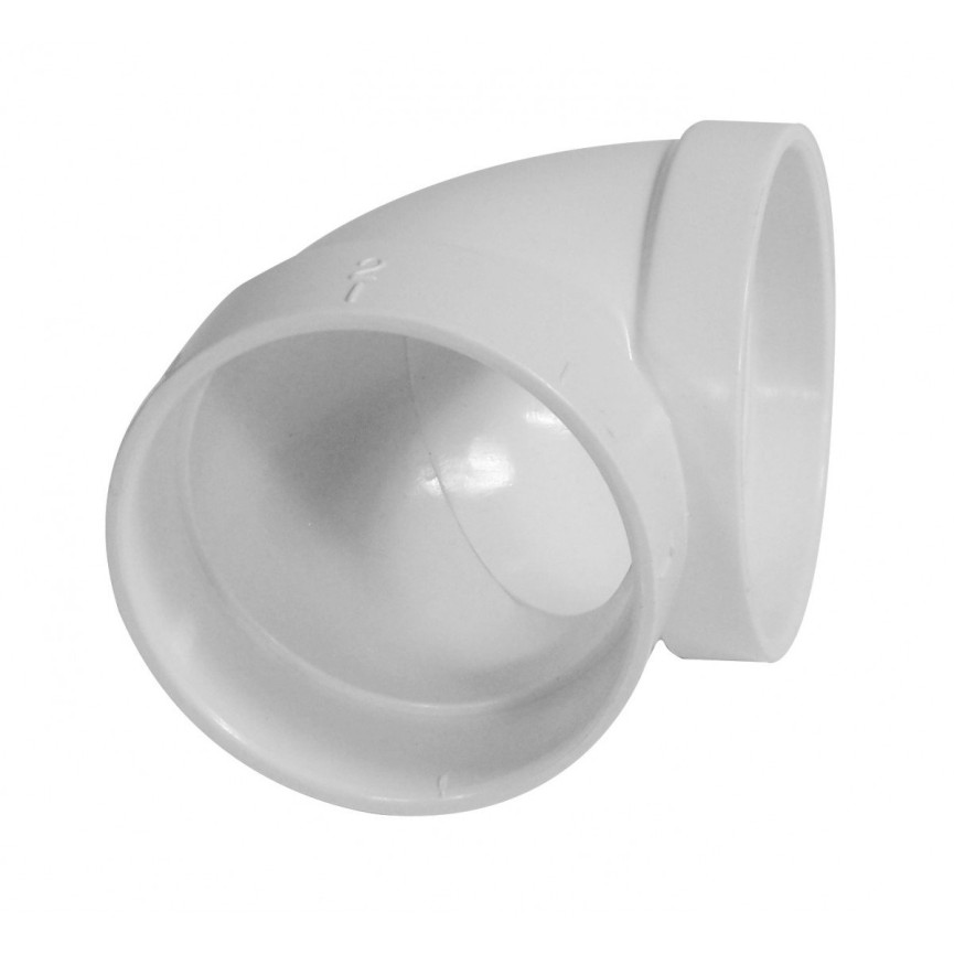 90° Short Elbow - "L" Fitting - for Central Vacuum Installation - Hayden 765504W