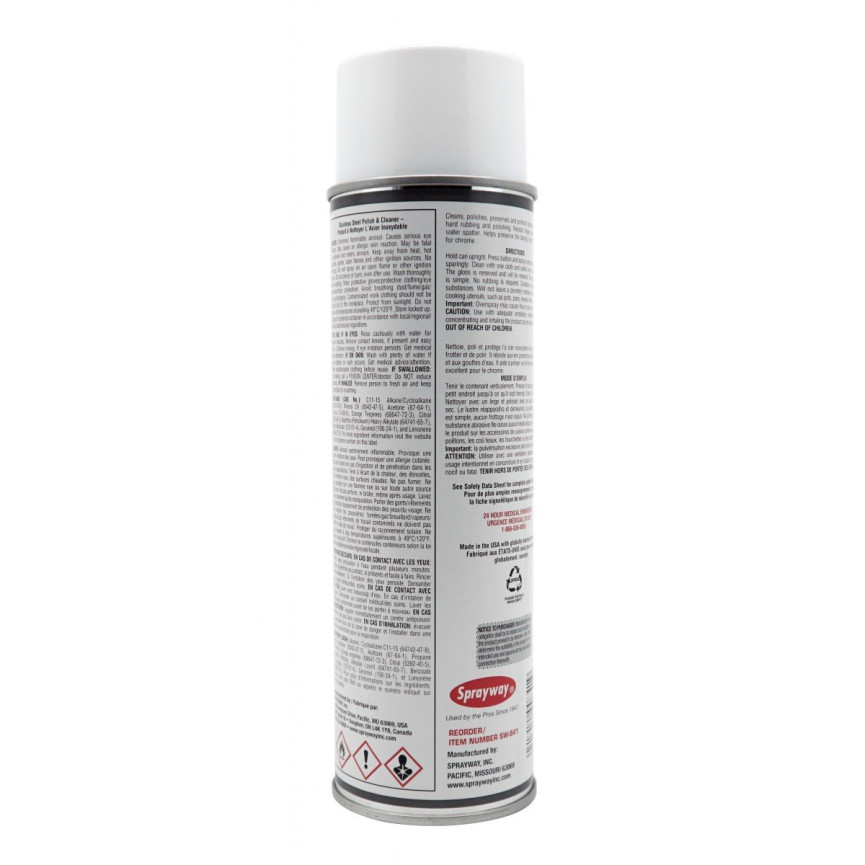 Stainless Steel Polisher and Cleaner - 15 oz (425 g) - Sprayway 841W