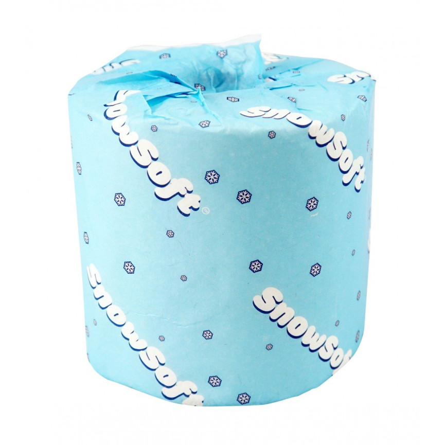 Virgin Bathroom Tissue - 2-Ply - Box of 48 Rolls of 420 Sheets - 4.25" X 3.5" - SUNSET Snow Soft 7000