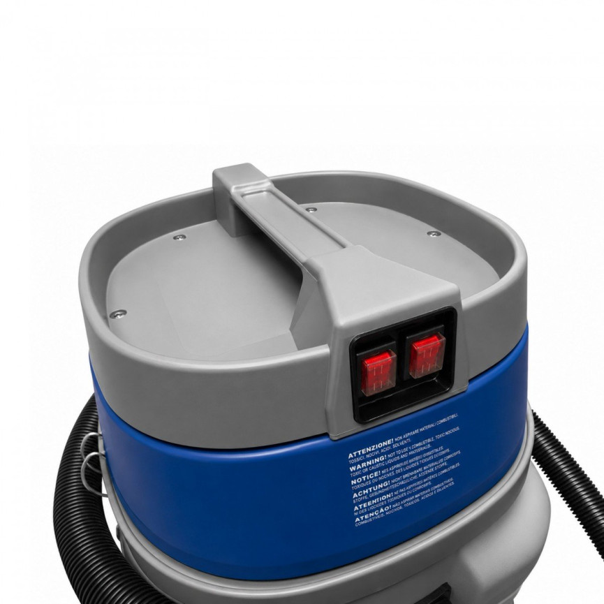 Wet & Dry Commercial Vacuum - 23 gal (90 L) Tank Capacity - 8' (2.5 m) Flexible Hose - Metal Wand - Brushes & Accessories - Guibli AS59 PD SP