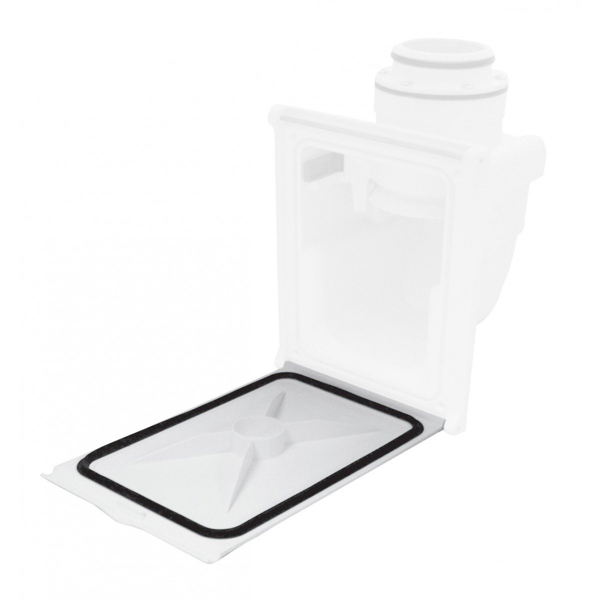 Trapdoor with Sealing Gasket (Box Not Included) - Hide-A-Hose HS4000W-D