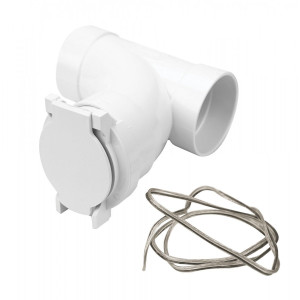 Utility Valve Kit Includes 90 ° T Elbow-shape, Electrical Inlet, and a Little Electrical Wire 24 V for Central Vacuum
