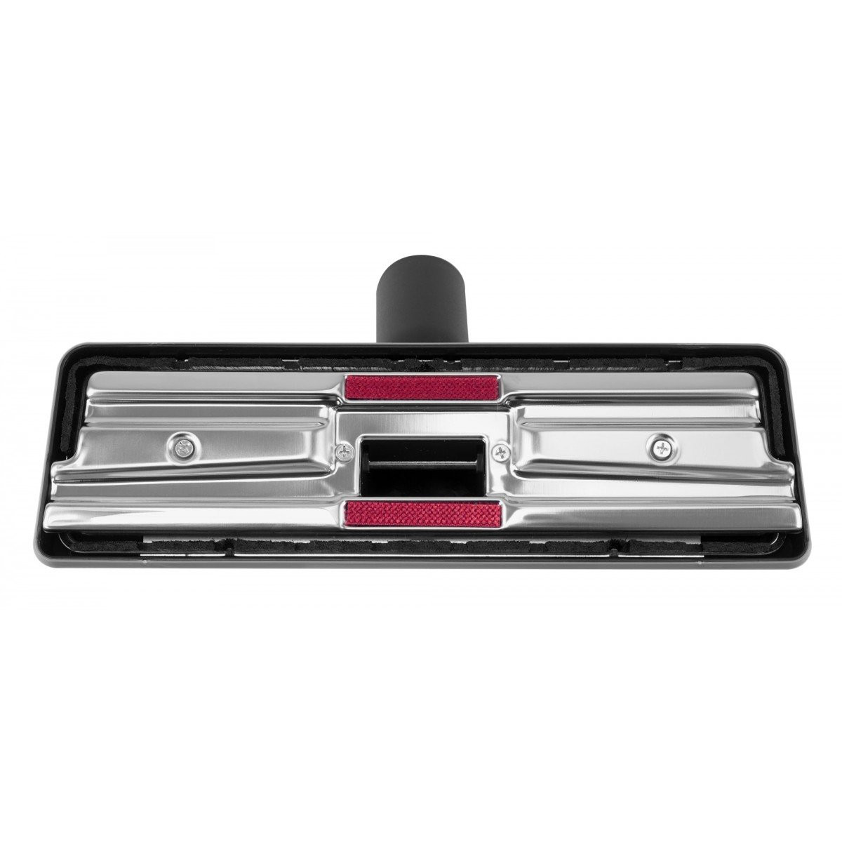 Combined Carpet and Floor Brush - Width of 10.5" (26.7 cm) - 1 ½" (38.1 cm) dia - with Metal Plate - Black - Wessel-Werk 11.9 001-39