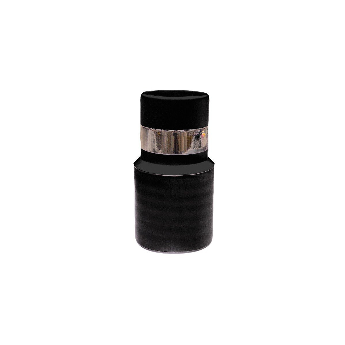 1¼ End Cuff Starter with Metal Band for Central Vac Inlet - Black