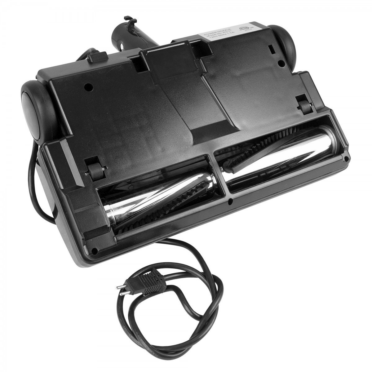 Power Nozzle - 12" (30.5 cm) Width - Black - Flat Belt - Headlight - Metal Roller Brush - Replacable Hair Strip - Johnny Vac PN11FBK