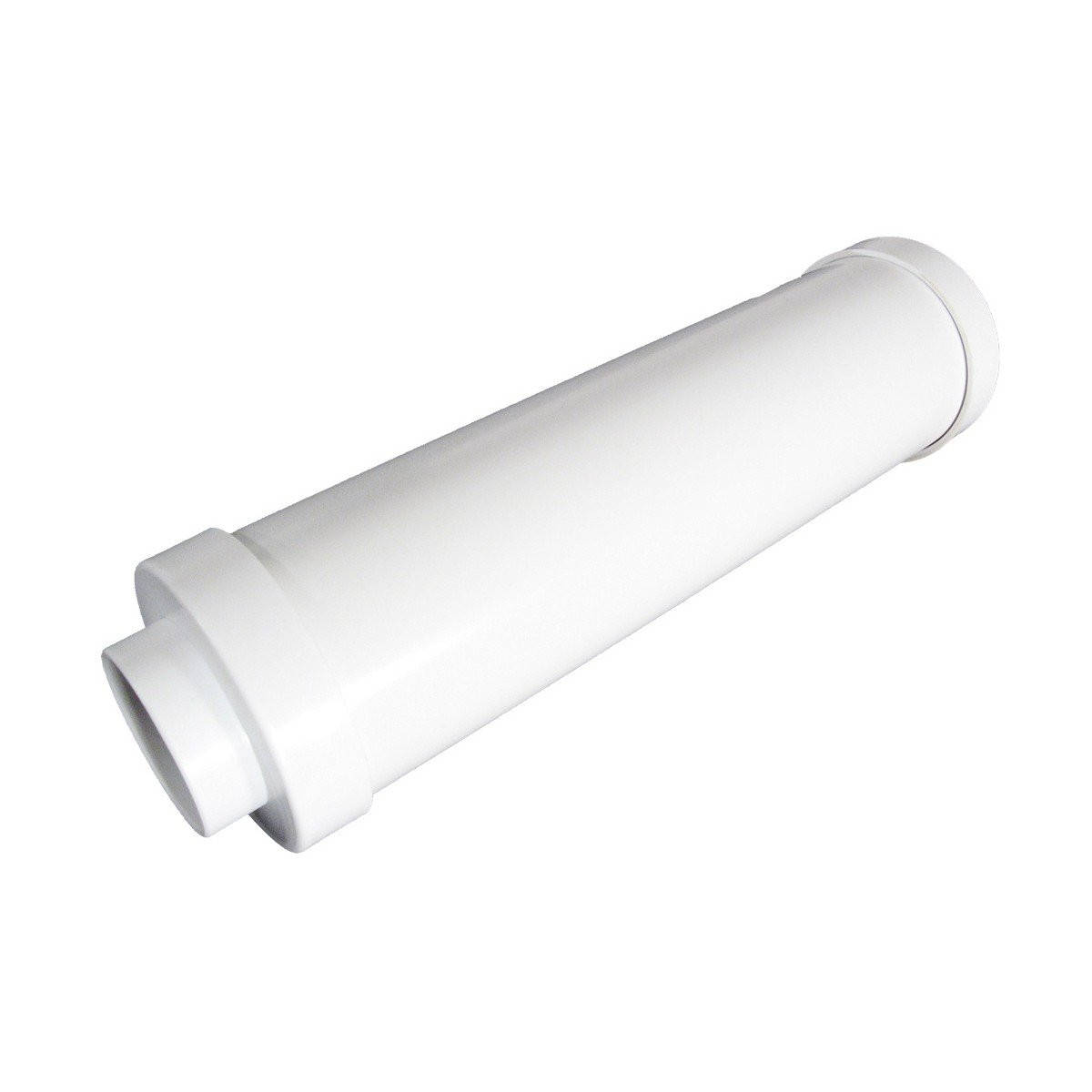 12'' Long Exhaust Muffler - for Central Vacuum Installation - White