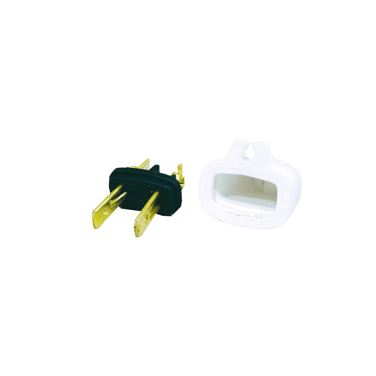 2 WIRES REPLACEMENT PLUG (M) - WHITE