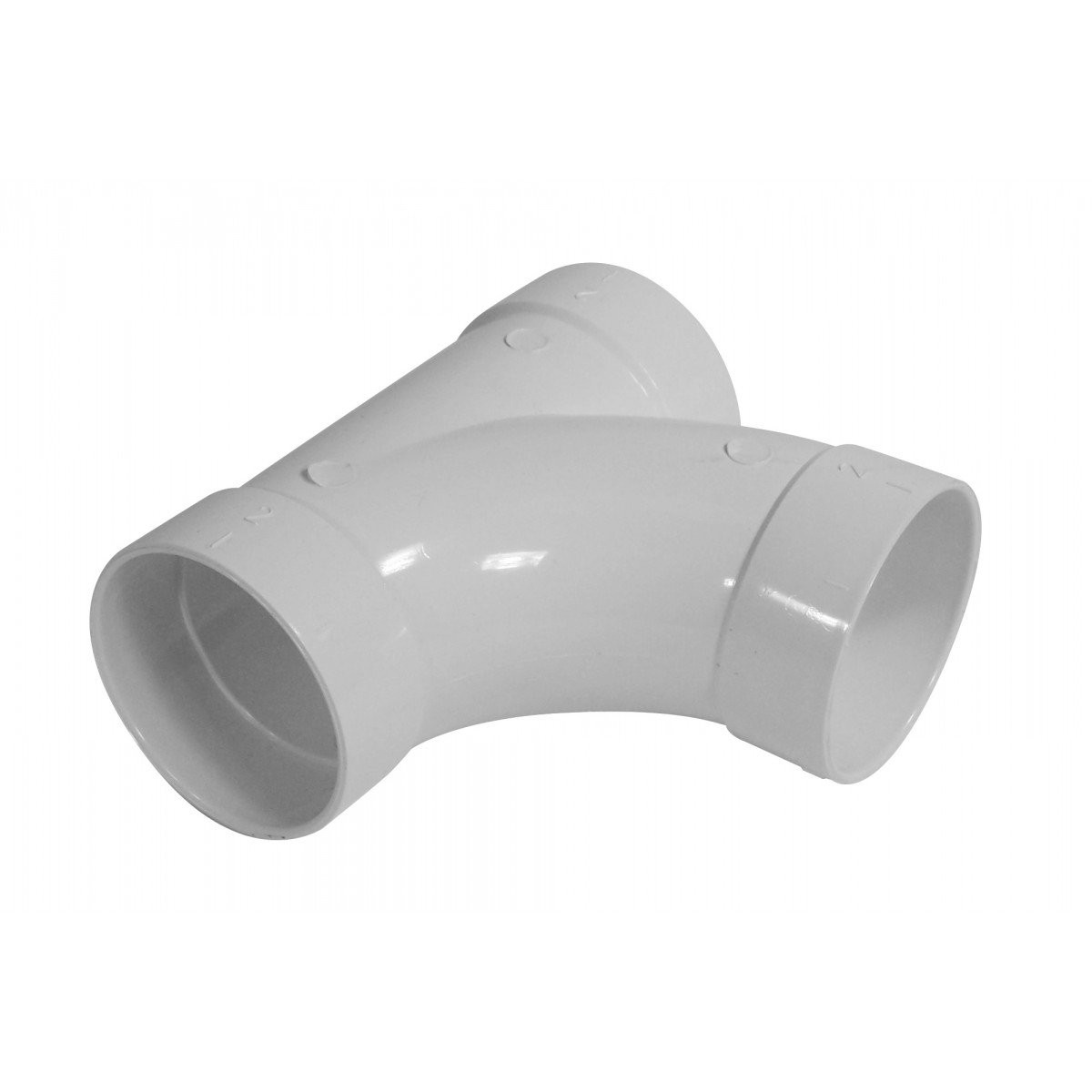 90° Elbow - "T" Fitting - for Central Vacuum Installation - Plastiflex SV8048