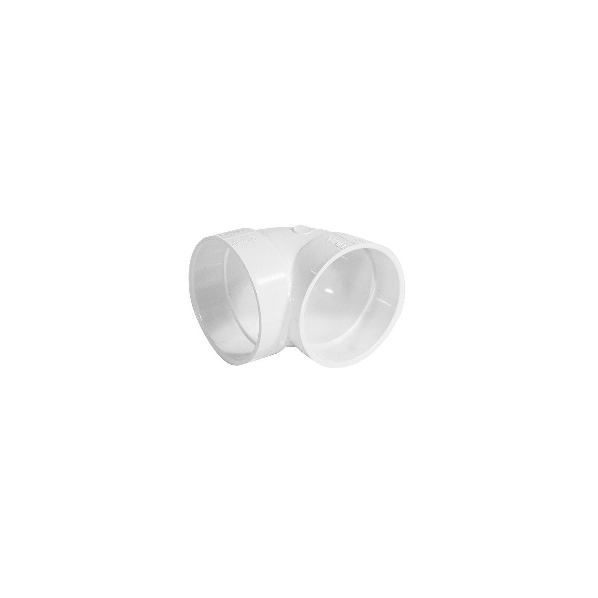 90° Short Elbow - for Central Vacuum Installation - White - Hayden 765503W
