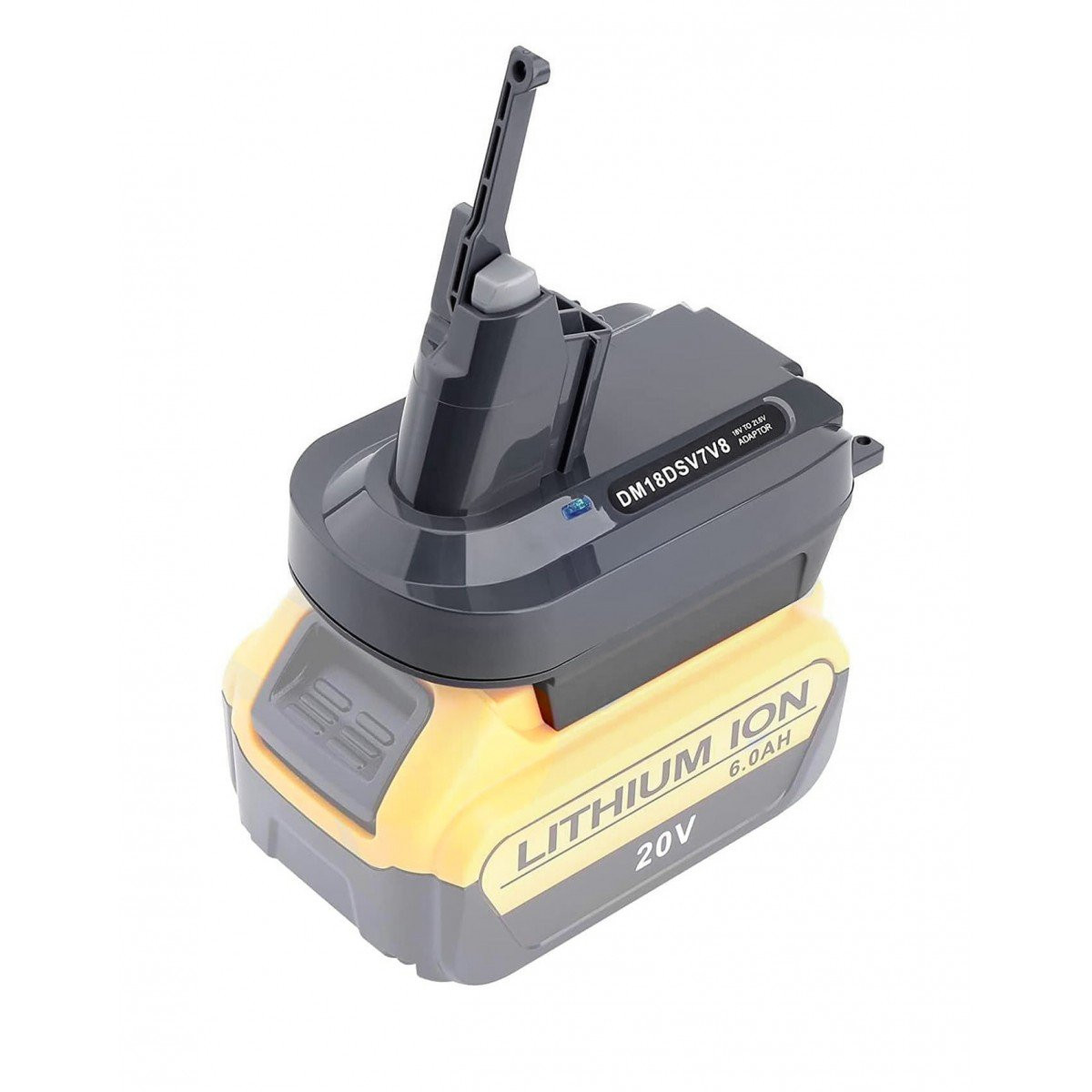 Dyson Adaptor V7 & V8 - To Dewalt 20 V