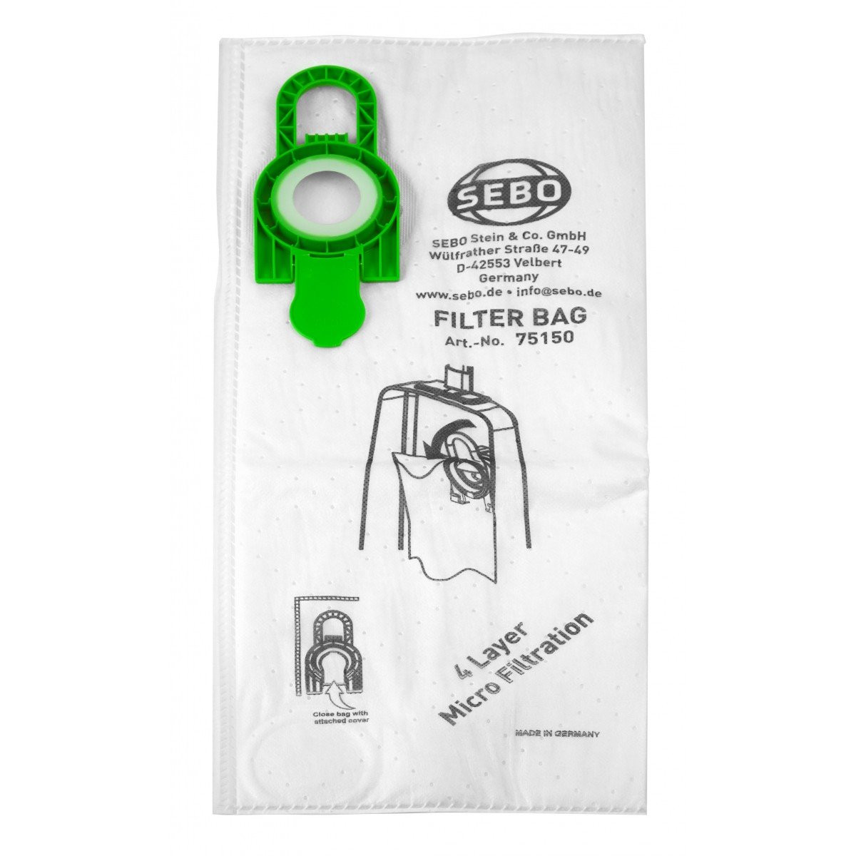 BAGS HEPA SEBO SOFTCASE CE12 PK8