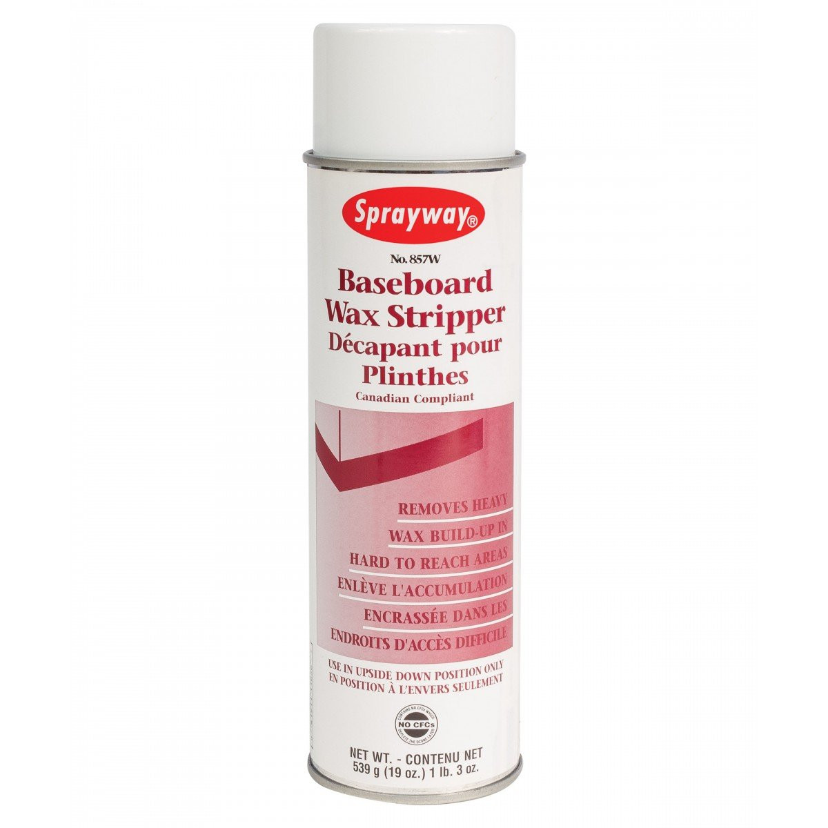 Baseboard Wax Stripper - 19 oz (539 g) - Sprayway - Claire SW857