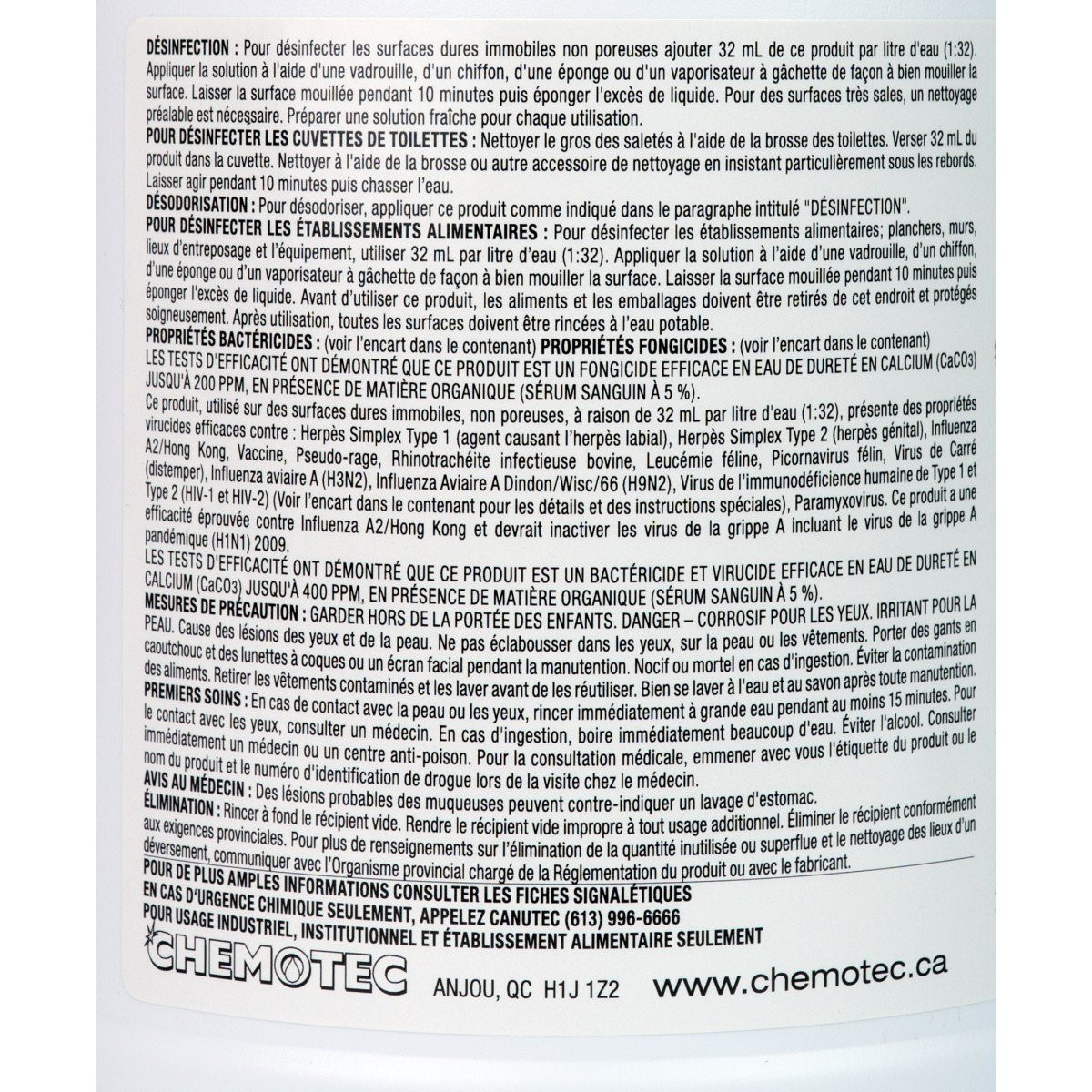 Saniblend 32 - Cleaner - Deodorizer - Disinfectant - Concentrated - Lemon - 1.06 gal (4 L) - Safeblend S32L G04 - Disinfectant