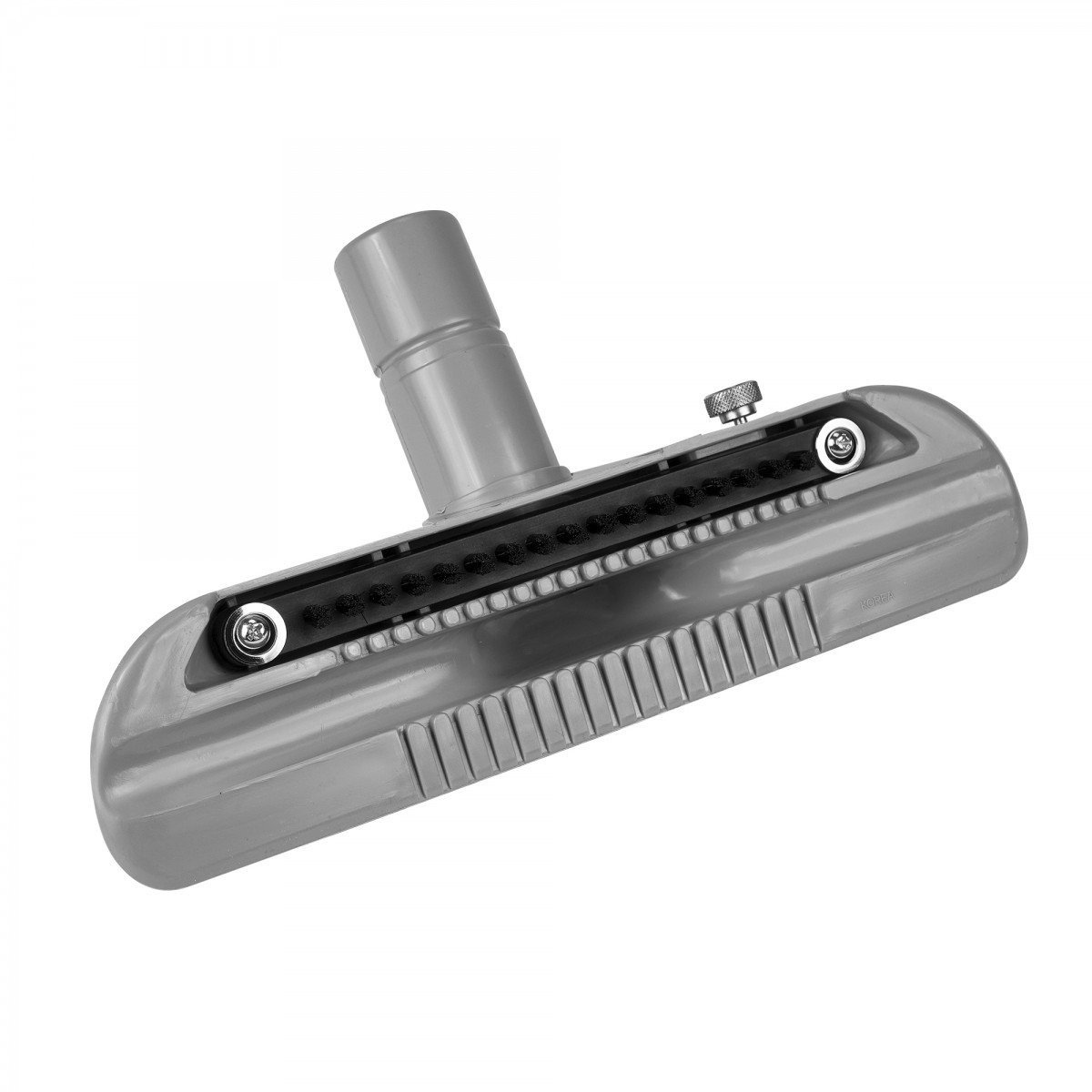 Commercial Carpet Brush - 11" (28 cm) Width - 1 1/2" (32 mm) Dia - Plastic - with Hair Strip - Grey