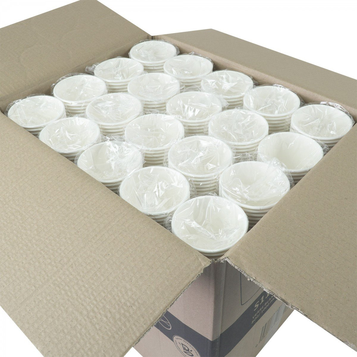Disposable White Coffee Cups - 12 oz - 20 packs of 50 (box of 1000) - Ecofriendly