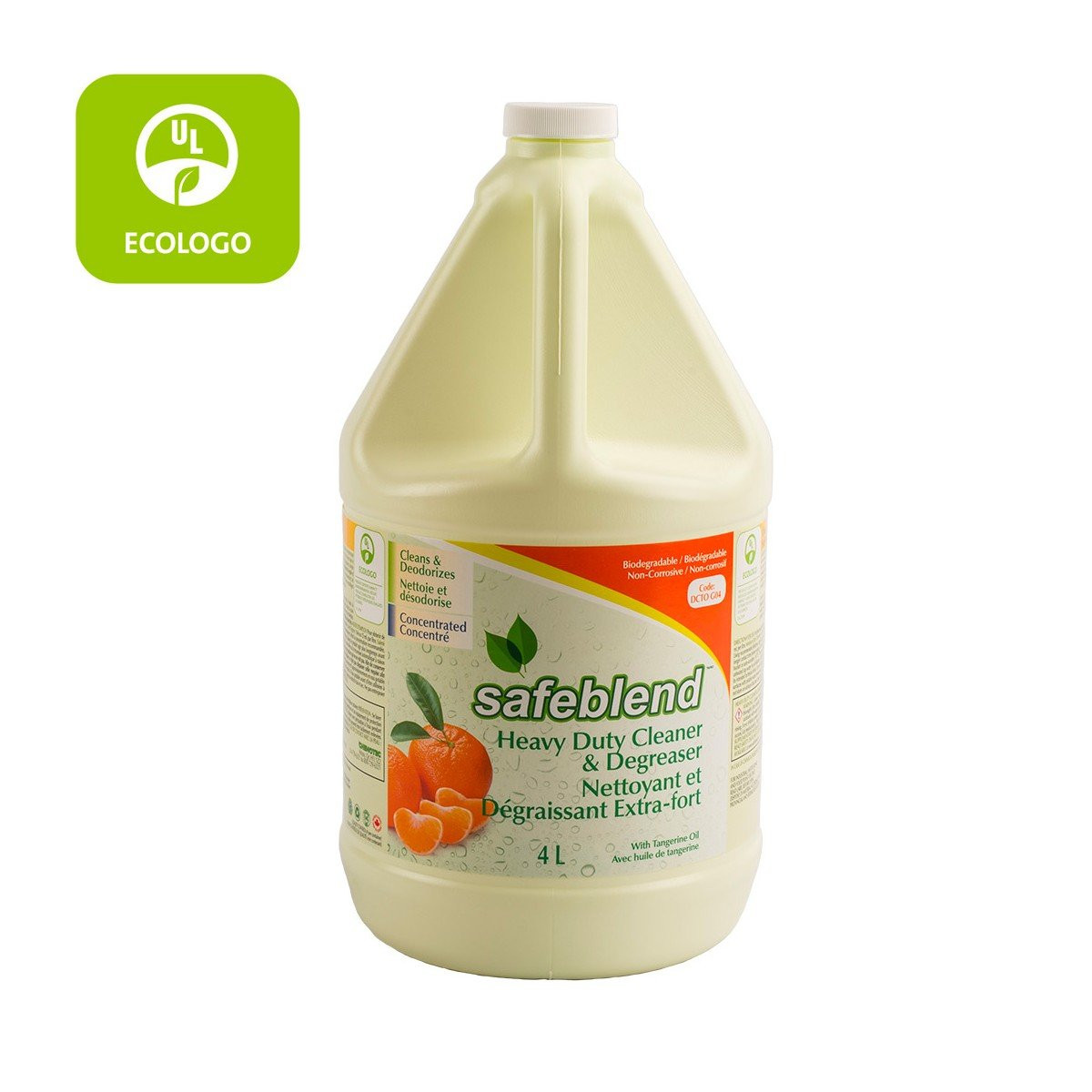 Ecologo Degreaser - Extra Strenght - Concentrated - Tangerine - 1.06 gal (4 L) - Safeblend -