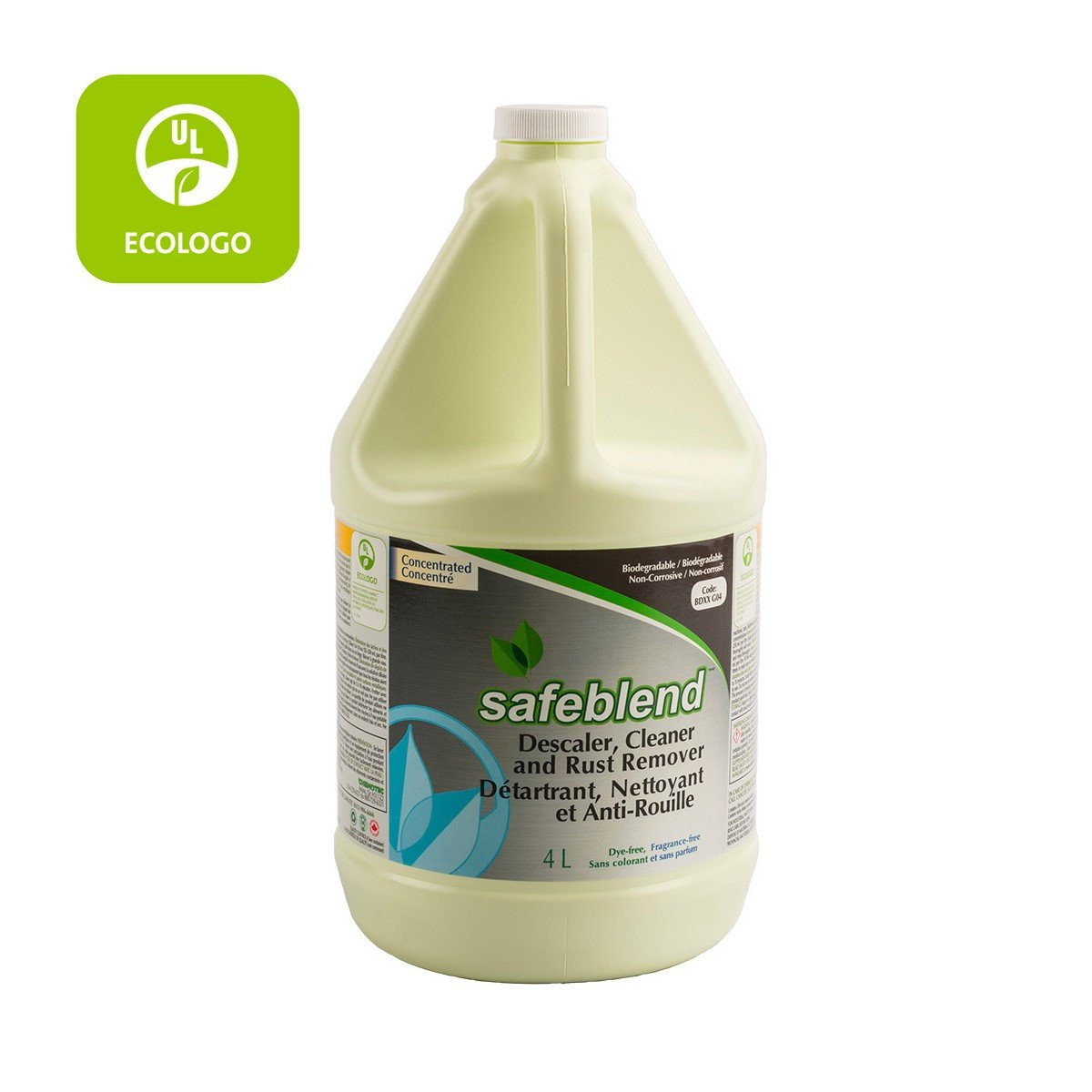 Ecologo Descaler Cleaner and Rust Remover - 1.06 gal (4 L) - Safeblend