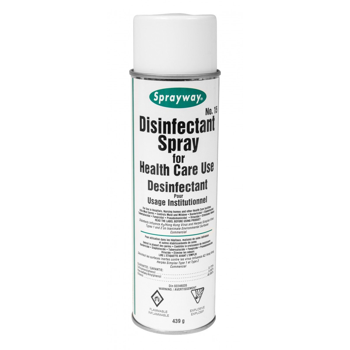 Spray Disinfectant - 15.5 oz (439 g) - Sprayway SW015DIN 