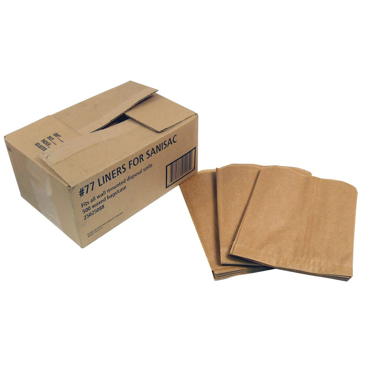 Disposable Paper Liners for Sanitary Pads Bin - BIN621R - Box of 500
