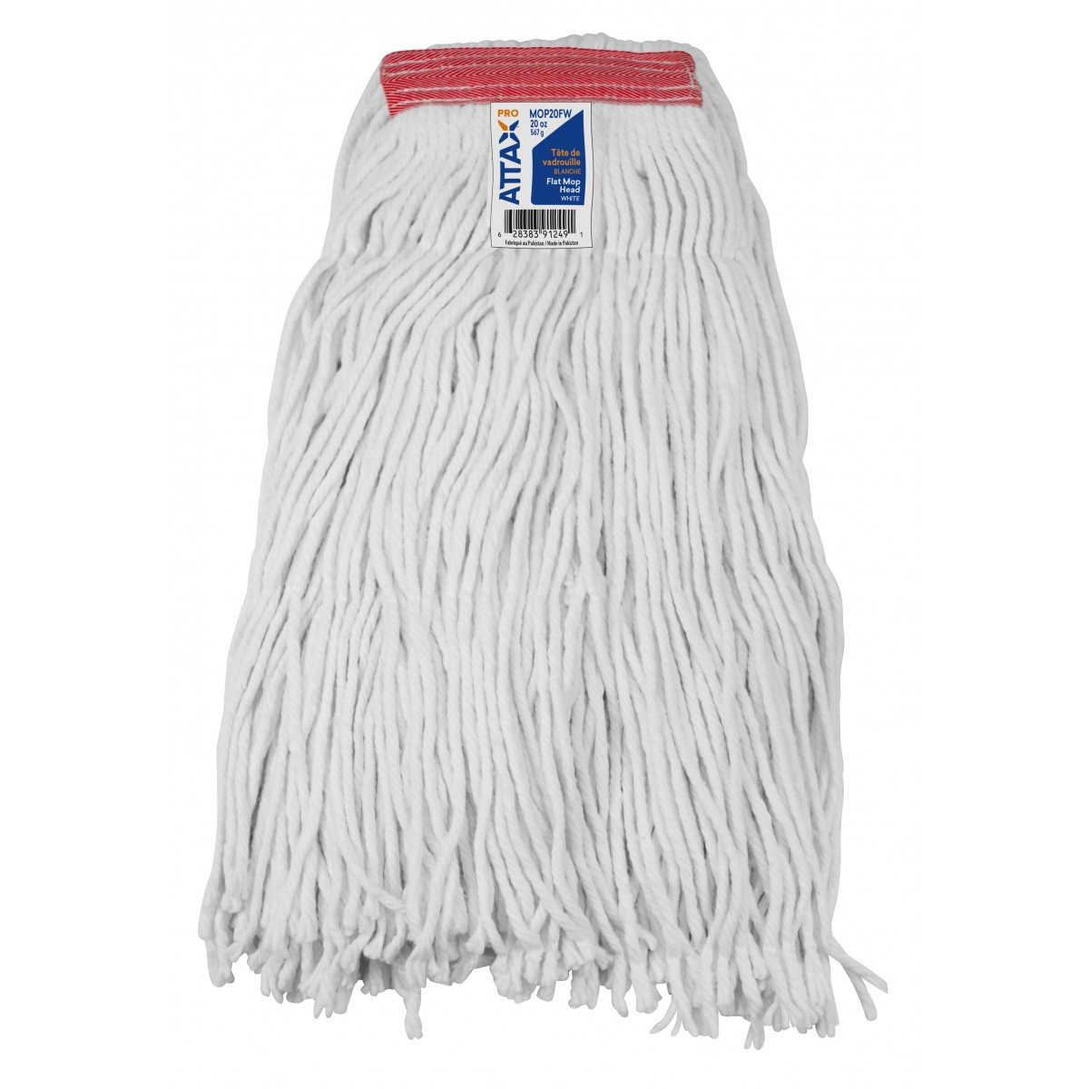 Synthetic String Mop Replacement Head - Medium (20 oz / 567 g) - White