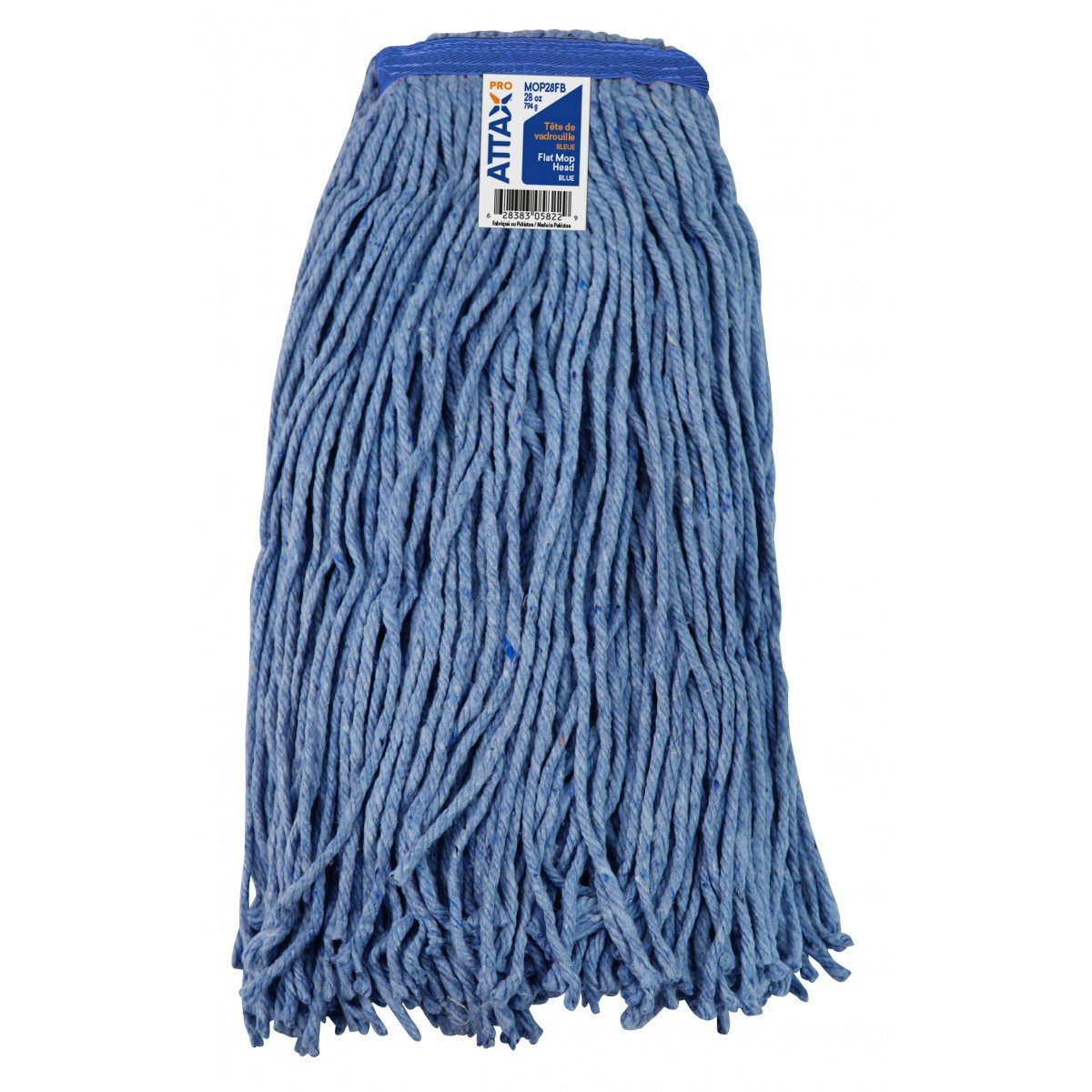 Synthetic String Mop Replacement Head - Large (28 oz / 793 g) - Blue