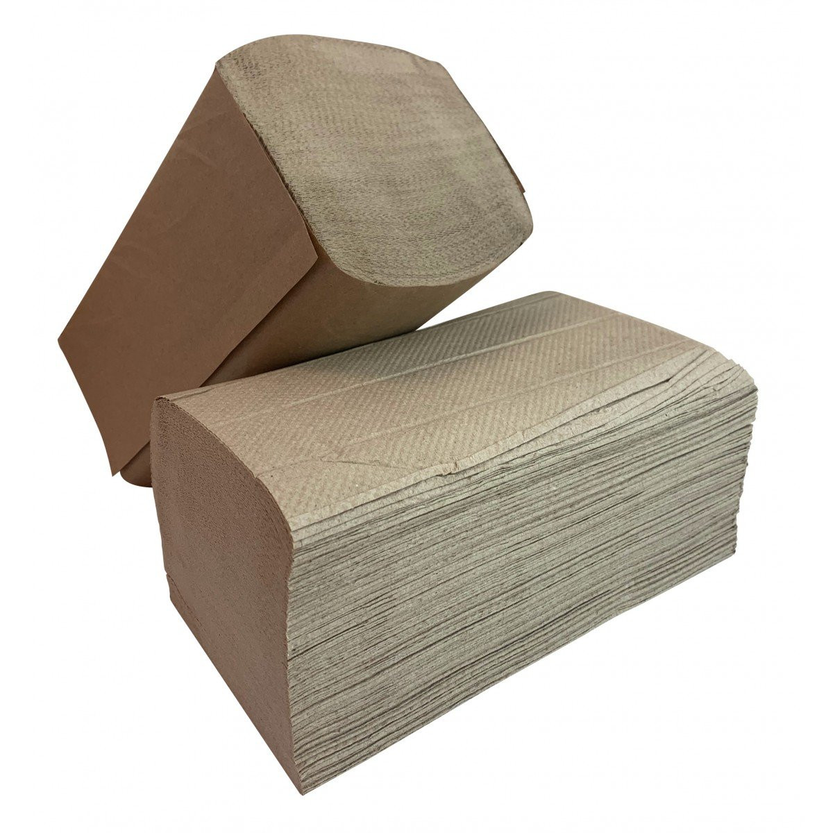 Hand Towels - 250 per pack - 16 packs per box - Single fold - Brown